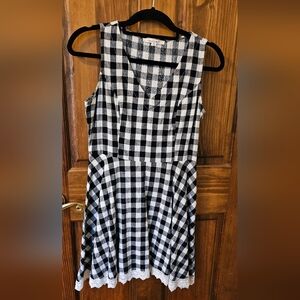 Black and White Checkered Dress